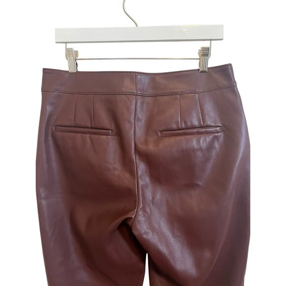 BANANA REPUBLIC FAUX VEGAN LEATHER WOMENS TROUSERS PANTS - Picture 3 of 9